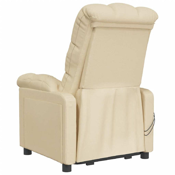 Massagesessel Elektrisch Creme Stoff
