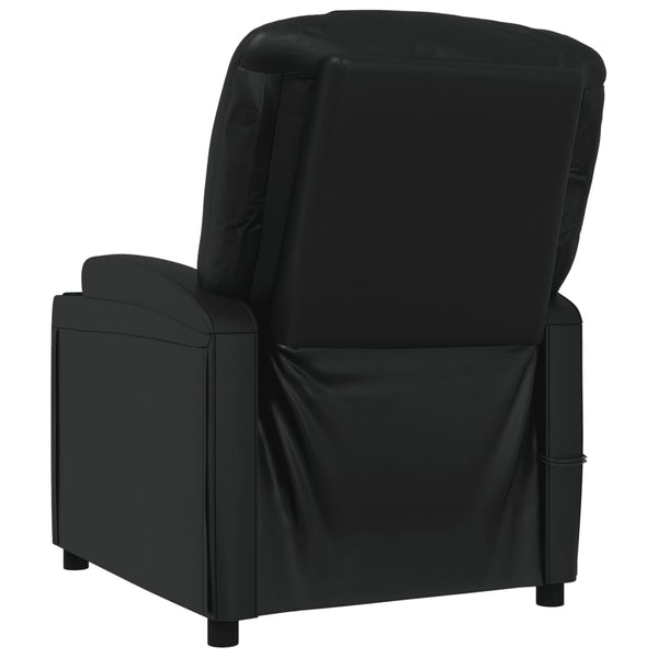 Massagesessel Elektrisch Schwarz Kunstleder