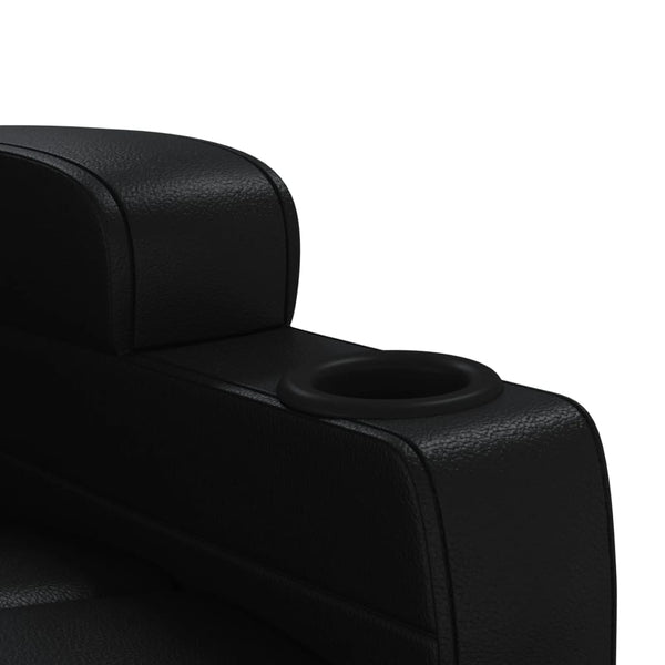 Massagesessel Elektrisch Schwarz Kunstleder