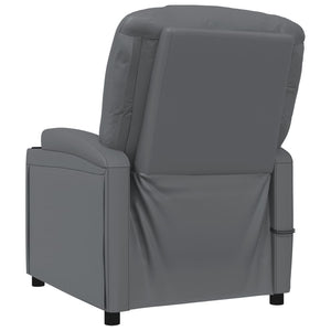 Massagesessel Elektrisch Anthrazit Kunstleder