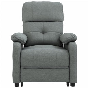 Massagesessel Elektrisch Dunkelgrau Stoff
