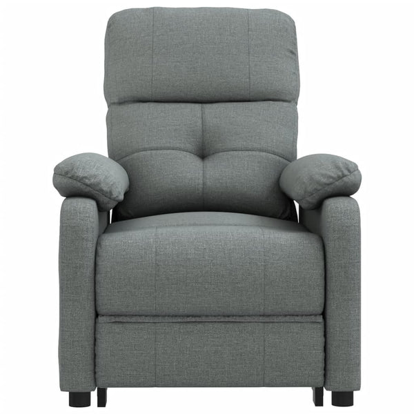 Massagesessel Elektrisch Dunkelgrau Stoff