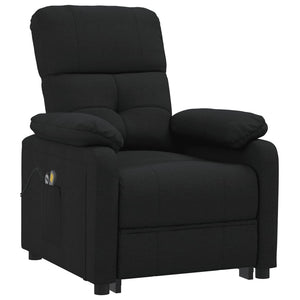 Massagesessel Elektrisch Schwarz Stoff