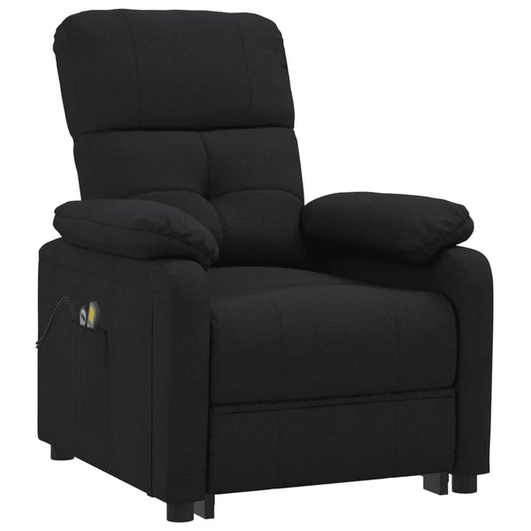 Massagesessel Elektrisch Schwarz Stoff