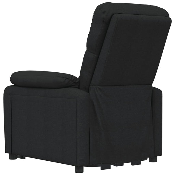 Massagesessel Elektrisch Schwarz Stoff