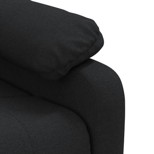 Massagesessel Elektrisch Schwarz Stoff