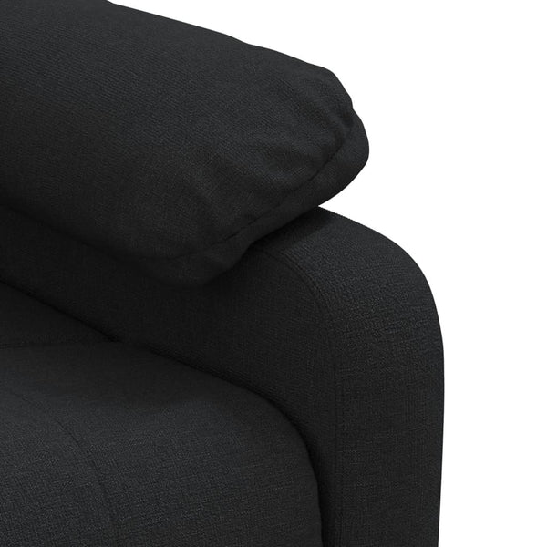 Massagesessel Elektrisch Schwarz Stoff