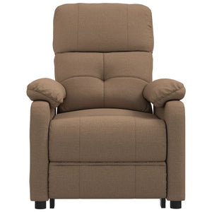 Massagesessel Elektrisch Braun Stoff