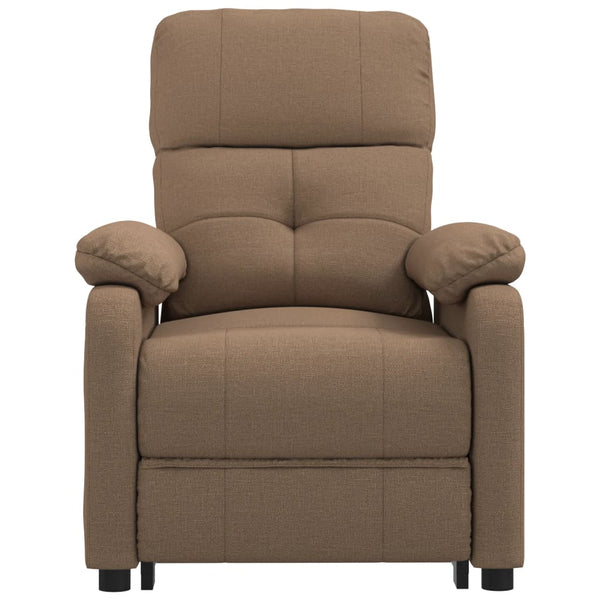 Massagesessel Elektrisch Braun Stoff
