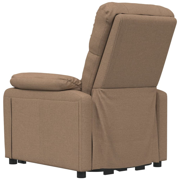 Massagesessel Elektrisch Braun Stoff