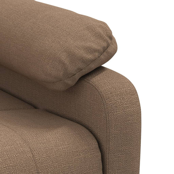 Massagesessel Elektrisch Braun Stoff