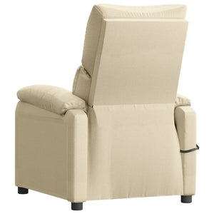 Massagesessel Elektrisch Creme Stoff