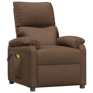 Massagesessel Elektrisch Braun Stoff