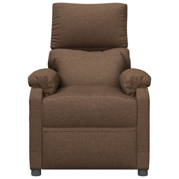 Massagesessel Elektrisch Braun Stoff