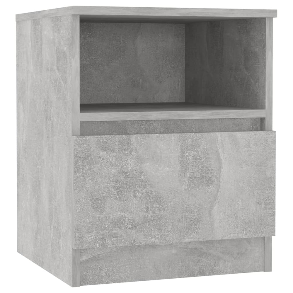 Betongrauer Nachttisch 40x40x50 cm