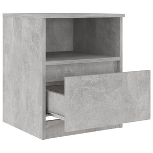 Betongrauer Nachttisch 40x40x50 cm