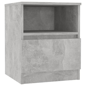 Nachttische Betongrau 2er-Set
