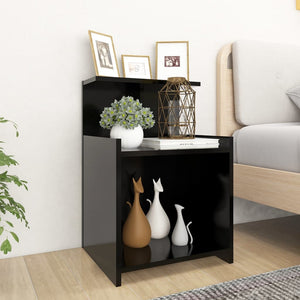Nachttische 2er Set Schwarz 40x60 cm