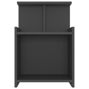 Nachttische Grau 40x35x60cm, 2er-Set