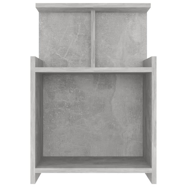 vidaXL Tables de chevet 2 pcs Gris béton 40x35x60 cm Bois d'ingénierie