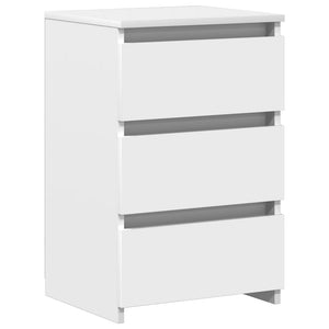 Nachttische 2er Set Weiß 40x35x62,5 cm