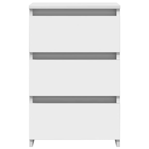 Nachttische 2er Set Weiß 40x35x62,5 cm