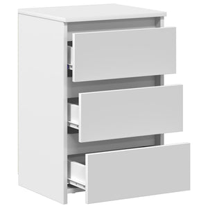Nachttische 2er Set Weiß 40x35x62,5 cm