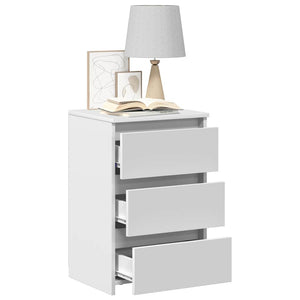 Nachttische 2er Set Weiß 40x35x62,5 cm