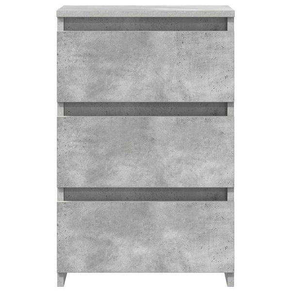 Nachttische 2er Set Betongrau 40x35x62,5cm