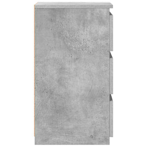 Nachttische 2er Set Betongrau 40x35x62,5cm
