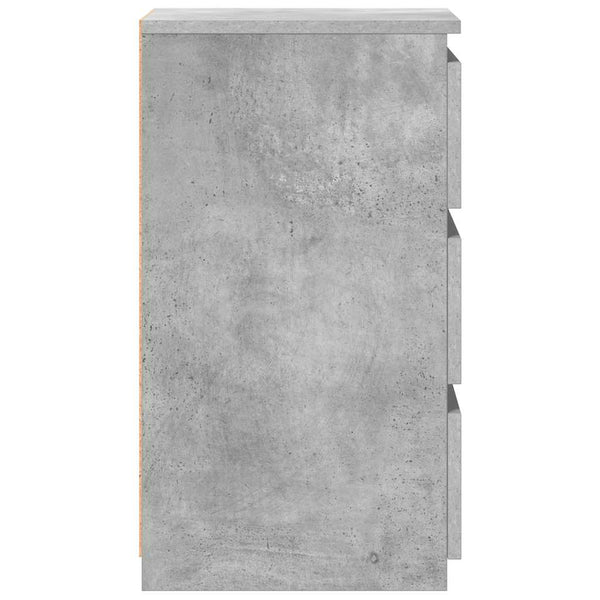 Nachttische 2er Set Betongrau 40x35x62,5cm