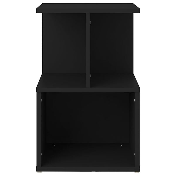 Schwarze Nachttische 2er Set, 35x35x55 cm