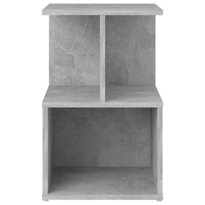 Nachttische 2er Set Betongrau 35x35x55 cm