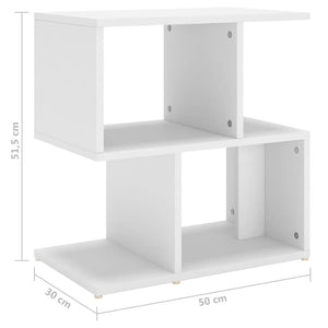 Nachttische Weiß, 2er-Set