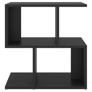 Schwarzer Nachttisch 50x30 cm