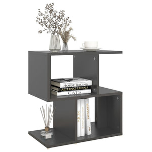Nachttische Grau 2er Set Holz