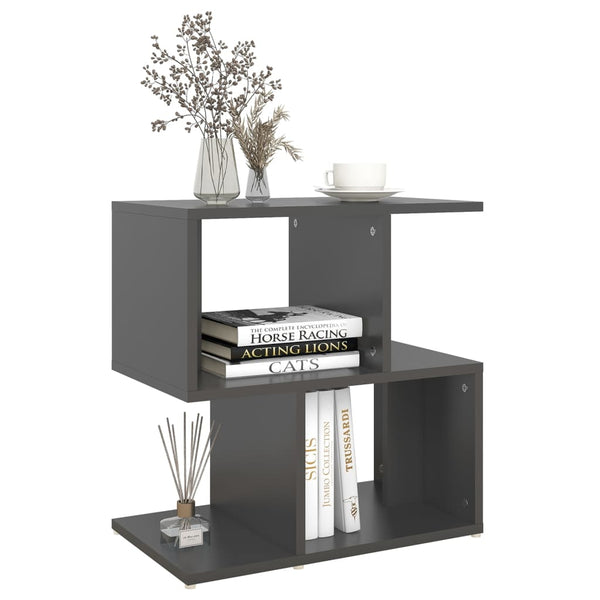 Nachttische Grau 2er Set Holz