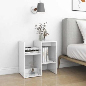 vidaXL Tables de chevet 2 pcs Blanc brillant 50x30x51,5 cm Bois d'ingénierie