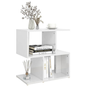 vidaXL Tables de chevet 2 pcs Blanc brillant 50x30x51,5 cm Bois d'ingénierie
