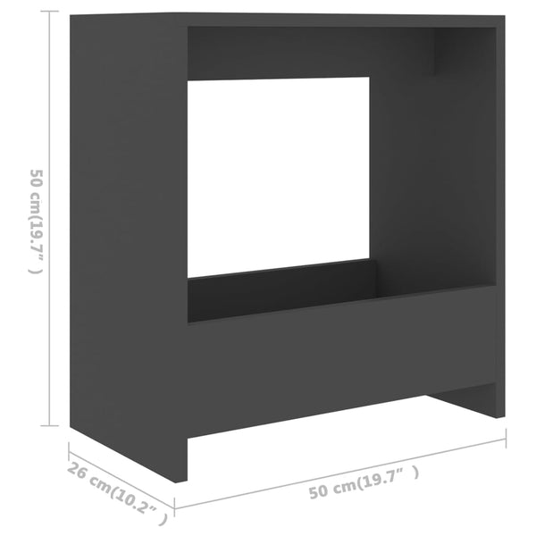 Grauer Beistelltisch 50x50 cm
