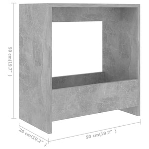 Betongrauer Beistelltisch 50x50 cm