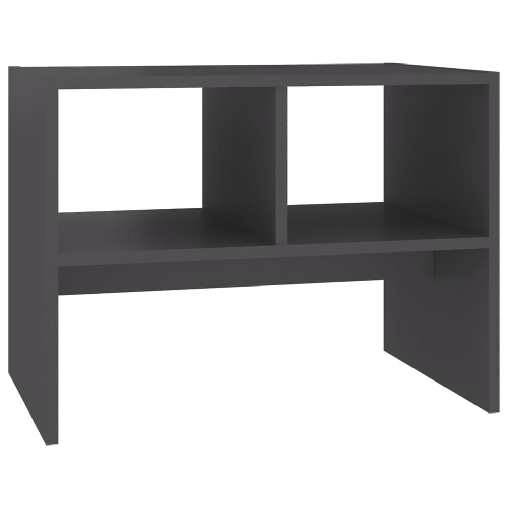 Grauer Beistelltisch 60x40x45 cm