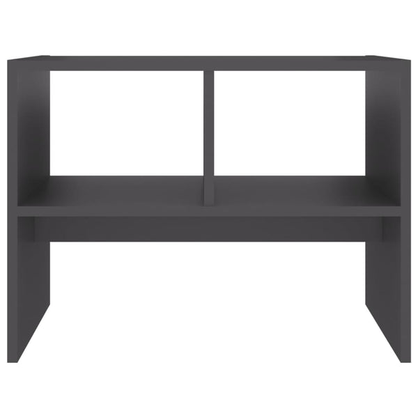 Grauer Beistelltisch 60x40x45 cm