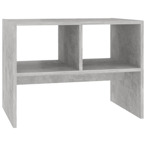 vidaXL Table d'appoint gris béton 60x40x45 cm Bois d'ingénierie