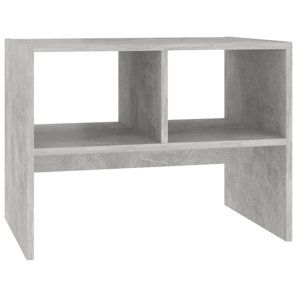vidaXL Table d'appoint gris béton 60x40x45 cm Bois d'ingénierie
