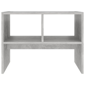 vidaXL Table d'appoint gris béton 60x40x45 cm Bois d'ingénierie