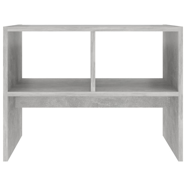 vidaXL Table d'appoint gris béton 60x40x45 cm Bois d'ingénierie