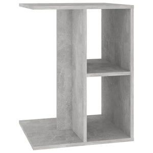 vidaXL Table d'appoint gris béton 60x40x45 cm Bois d'ingénierie