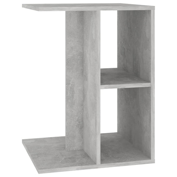vidaXL Table d'appoint gris béton 60x40x45 cm Bois d'ingénierie