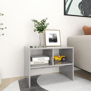 vidaXL Table d'appoint gris béton 60x40x45 cm Bois d'ingénierie